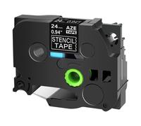 Compatible for Brother P Touch Label Printer Stencil Tape STe-151 24mm 0.94 3M Black on Clear Stenciltape Electrolytic Chemical Etching of Metal Parts for Mobile PTD600 PT-P710BT PTP750W