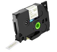 Compatible for Brother P-Touch Label Printers | 12mm Non-Adhesive Satin Ribbon (TZe R234) for Gift Packing & Decorative Labeling(1PK Gold On White)