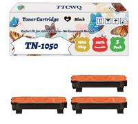 Compatible for Brother TN-1050 Toner Cartridge Work for Brother MFC-1810 HL-1210W HL-1110 HL-1212W HL-1112 Printers, with Chip, High Yield 1500 Pages, High-Definition Printing (3 Pack Black)