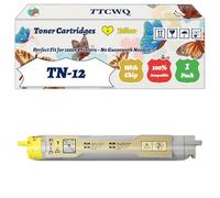 Compatible for Brother TN-12 Toner Cartridges Work for Brother HL-4200CN Printers, with Chip, High Yield 9000 Pages, High-Definition Printing (1 Pack Yellow)