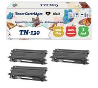 Compatible for Brother TN-130 Toner Cartridges Work for Brother HL-4040CDN HL-4050CDN HL-4070CDW HL-4040CN HL-4050CDNLT HL-4040 HL-4050 Printers (3 Pack Black)