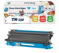 Compatible for Brother TN-130 Toner Cartridges Work for Brother HL-4040CDN HL-4050CDN HL-4070CDW HL-4040CN HL-4050CDNLT HL-4040 HL-4050 Printers (1 Pack Cyan)