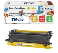 Compatible for Brother TN-130 Toner Cartridges Work for Brother HL-4040CDN HL-4050CDN HL-4070CDW HL-4040CN HL-4050CDNLT HL-4040 HL-4050 Printers (1 Pack Yellow)