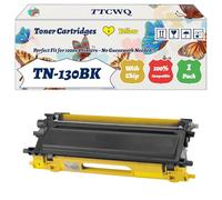 Compatible for Brother TN-130BK Toner Cartridges Work for Brother DCP-9040CN DCP-9042CDN DCP-9045CDN Printers, with Chip, High Yield 3500 Pages, High-Definition Printing (1 Pack Yellow)