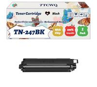 Compatible for Brother TN-247BK TN-247C TN-247M TN-247Y Toner Cartridge Work for Brother DCP-L3510CDW DCP-L3550CDW HL-L3210CW HL-L3270CDW MFC-L3730CDN Printers (1 Pack Black)