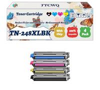 Compatible for Brother TN-248XLBK TN-248XLC TN-248XLM TN-248XLY Toner Cartridge Work for Brother HL-L8230CDW HL-L3220CWE HL-L3220CW HL-L3220 Printers (4-Pack BK/C/M/Y)