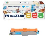 Compatible for Brother TN-248XLBK TN-248XLC TN-248XLM TN-248XLY Toner Cartridge Work for Brother MFC-L8340CDW MFC-L3760CDW MFC-L3740CDWE MFC-L3740CDW Printers (1 Pack Cyan)