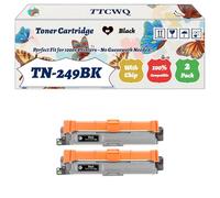 Compatible for Brother TN-249BK TN-249C TN-249M TN-249Y Toner Cartridge Work for Brother MFC-L8340CDW MFC-L8390CDW HL-L8230CDW Printers (2 Pack Black)
