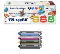 Compatible for Brother TN-249BK TN-249C TN-249M TN-249Y Toner Cartridge Work for Brother MFC-L8340CDW MFC-L8390CDW HL-L8230CDW Printers (4-Pack BK/C/M/Y)
