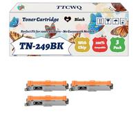 Compatible for Brother TN-249BK TN-249C TN-249M TN-249Y Toner Cartridge Work for Brother MFC-L8340CDW MFC-L8390CDW HL-L8230CDW Printers (3 Pack Black)