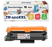 Compatible for Brother TN-2510XXL TN2510XXL Toner Cartridges Work for Brother HL-L2865DW MFC-L2960dw Printers (1 Pack Black)