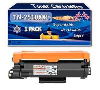 Compatible for Brother TN-2510XXL TN2510XXL Toner Cartridges, Work for Brother HL-L2865DW MFC-L2960dw MFC-L2980dw Printers, Toner Cartridges (1 Pack Black)