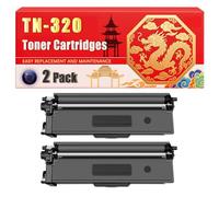 Compatible for Brother TN-320 DCP-9055CDW DCP-9270CDN HL-4140CN HL-4150CDN HL-4570CDW MFC-9460CDN MFC-9465CDN MFC-9970CDW Toner Printers (2 Pack Black)