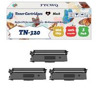 Compatible for Brother TN-320 Toner Cartridges Work for Brother DCP-9055CDW DCP-9270CDN HL-4140CN HL-4150CDN HL-4570CDW MFC-9460CDN MFC-9465CDN Printers (3 Pack Black)
