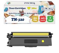 Compatible for Brother TN-320 Toner Cartridges Work for Brother DCP-9055CDW DCP-9270CDN HL-4140CN HL-4150CDN HL-4570CDW MFC-9460CDN MFC-9465CDN Printers (1 Pack Yellow)