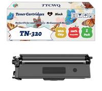 Compatible for Brother TN-320 Toner Cartridges Work for Brother DCP-9055CDW DCP-9270CDN HL-4140CN HL-4150CDN HL-4570CDW MFC-9460CDN MFC-9465CDN Printers (1 Pack Black)