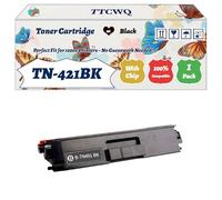 Compatible for Brother TN-421BK TN-421C TN-421M TN-421Y Toner Cartridge Work for Brother DCP-L8410CDW MFC-L8690CDW HL-L8260CDW MFC-L8900CDW Printers (1 Pack Black)