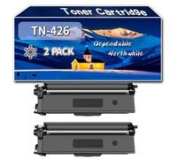Compatible for Brother TN-426 Toner Cartridge, Work for Brother HL-L8360CDW MFC-L8900CDW Printers, Toner Cartridge TN-426BK TN-426C TN-426M TN-426Y TN426 (2 Pack Black)