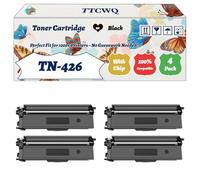 Compatible for Brother TN-426 Toner Cartridge Work for Brother HL-L8360CDW MFC-L8900CDW Printers, with Chip, High Yield 6500 Pages, High-Definition Printing (4 Pack Black)