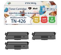 Compatible for Brother TN-426 Toner Cartridge Work for Brother HL-L8360CDW MFC-L8900CDW Printers, with Chip, High Yield 6500 Pages, High-Definition Printing (3 Pack Black)
