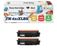Compatible for Brother TN-821XLBK TN-821XXLC TN-821XXLM TN-821XXLY Toner Cartridge Work for Brother HL-L9430CDN HL-L9470CDN MFC-L9630CDN Printers (2 Pack Black)