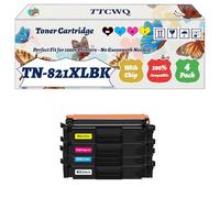 Compatible for Brother TN-821XLBK TN-821XXLC TN-821XXLM TN-821XXLY Toner Cartridge Work for Brother HL-L9430CDN HL-L9470CDN MFC-L9630CDN Printers (4-Pack BK/C/M/Y)