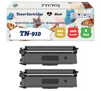 Compatible for Brother TN-910 Toner Cartridge Work for Brother HL-L9310CDW MFC-L9570CDW HL-L9310CDWT MFC-L9570CDWMT HL-L9310CDWTT Printers (2 Pack Black)