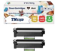 Compatible for Brother TN1150 Toner Cartridges Work for Brother DCP-L1640W DCP-L1642W DCP-L1660W HL-L1240W Printers (2-Pack Black)