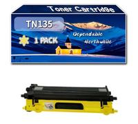 Compatible for Brother TN135 Toner Cartridge, Work for Brother DCP-9040CN DCP-9042CDN DCP-9045CDN HL-4040CN HL-4050CDN Printers, Toner Cartridge (1 Pack Yellow)