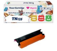 Compatible for Brother TN135 Toner Cartridge Work for Brother DCP-9040CN DCP-9042CDN DCP-9045CDN HL-4040CN Printers (1 Pack Magenta)