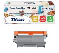 Compatible for Brother TN2210 Toner Cartridge Work for Brother HL-2240 Mono HL-2250 Mono DCP-7065 DCP-7060 Printers (1 Pack Black)