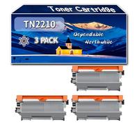 Compatible for Brother TN2210 Toner Cartridge, Work for Brother MFC-7860 MFC-7360 MFC-7460 FAX-2840 Fax Machine Printers, Toner Cartridge (3 Pack Black)