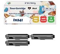 Compatible for Brother tn241 Toner Cartridge Work for Brother HL-3140CW Colour HL-3150CDW Colour HL-3170CDW Printers (3 Pack Black)