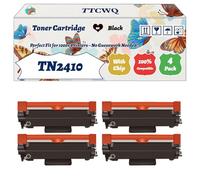 Compatible for Brother TN2410 Toner Cartridge Work for Brother HL-L2370DN Mono HL-L2310D Mono HL-L2350DW Mono HL-L2375DW Mono DCP-L2510D Printers (4 Pack Black)