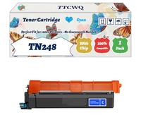 Compatible for Brother TN248 Toner Cartridge Work for Brother HL-L3220CW Colour HL-L3240CDW Colour DCP-L3520CDW DCP-L3560CDW Printers (1 Pack Cyan)