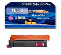 Compatible for Brother TN248 Toner Cartridge, Work for Brother MFC-L3760CDW HL-L8230CDW Colour HL-L8240CDW Colour MFC-L8340CDW MFC-L8390CDW Printers, Toner Cartridge (1 Pack Magenta)