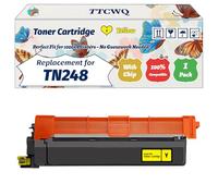 Compatible for Brother TN248 Toner Cartridge Work for Brother MFC-L3760CDW MFC-L8340CDW MFC-L8390CDW Printers, with Chip, High Yield 3000 Pages, High-Definition Printing (1 Pack Yellow)