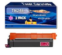 Compatible for Brother TN248 Toner Cartridge, Work for Brother MFC-L3760CDW MFC-L8340CDW MFC-L8390CDW Printers, Toner Cartridge (1 Pack Magenta)