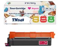 Compatible for Brother TN248 Toner Cartridge Work for Brother MFC-L3760CDW MFC-L8340CDW MFC-L8390CDW Printers, with Chip, High Yield 3000 Pages, High-Definition Printing (1 Pack Magenta)