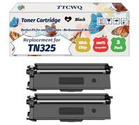 Compatible for Brother TN325 Toner Cartridge Work for Brother DCP-9050CDN DCP-9055CDN DCP-9270CDN HL-4140CN Printers (2 Pack Black)