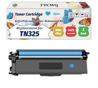 Compatible for Brother TN325 Toner Cartridge Work for Brother DCP-9050CDN DCP-9055CDN DCP-9270CDN HL-4140CN Printers (1 Pack Cyan)
