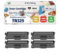 Compatible for Brother TN325 Toner Cartridge Work for Brother DCP-9050CDN DCP-9055CDN DCP-9270CDN HL-4140CN Printers (4 Pack Black)