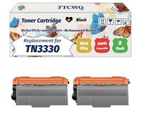 Compatible for Brother TN3330 Toner Cartridge Work for Brother DCP-8110DN DCP-8250DN HL-5440D HL-5450DN HL-5450DNT Printers (2-Pack Black)