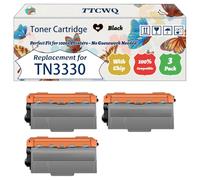 Compatible for Brother TN3330 Toner Cartridge Work for Brother HL-6180DW HL-6180DWT MFC-8510DN MFC-8520DN MFC-8950DW Printers (3 Pack Black)