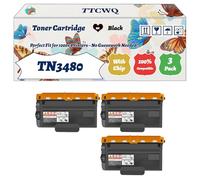 Compatible for Brother TN3480 Toner Cartridge Work for Brother MFC-L6900DW MFC-L6800DW MFC-L6900DWT MFC-L5700DN MFC-L6800DWT Printers (3 Pack Black)
