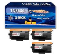 Compatible for Brother TN3600 Toner Cartridge, Work for Brother HL-L6415DN Mono MFC-L6710DW MFC-L6910DN MFC-L6915DN Printers, Toner Cartridge (3 Pack Black)