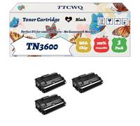 Compatible for Brother TN3600 Toner Cartridge Work for Brother MFC-L5710DW MFC-L6915DN HL-L5215DN HL-L6210DW Printers, with Chip, High Yield 4000 Pages, High-Definition Printing (3 Pack Black)