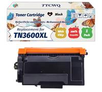Compatible for Brother TN3600XL Toner Cartridge Work for Brother DCP-L5510DW HL-L5210DN HL-L5210DW HL-L5215DN Printers, with Chip, High Yield 6000 Pages, High-Definition Printing (1 Pack Black)