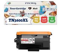 Compatible for Brother TN3600XL Toner Cartridge Work for Brother HL-L5210 HL-L5215DN DCP-L5510DW MFC-L5710 MFC-L5715DN HL-L6210DW Printers (1 Pack Black)