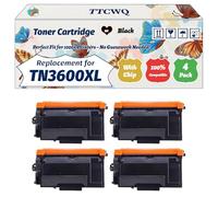 Compatible for Brother TN3600XL Toner Cartridge Work for Brother MFC-L5715DN MFC-L6710DW MFC-L6910DN Printers (4 Pack Black)